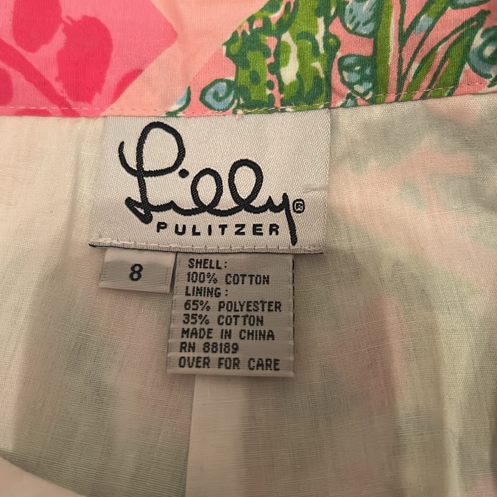 Lilly Pulitzer Tile Patch Patchwork Skirt Vintage - image 3